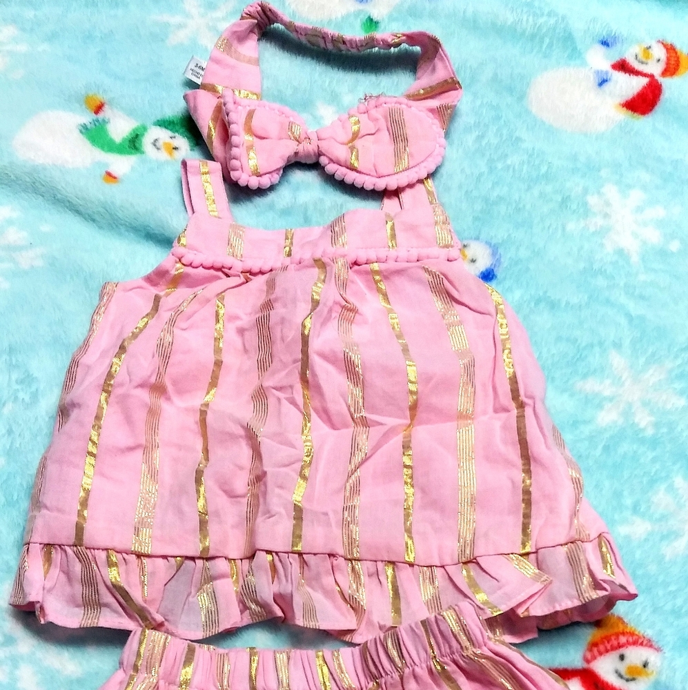 WONDER NATION ENFANTS BABY GIRL 3PC SET CLOTHES.